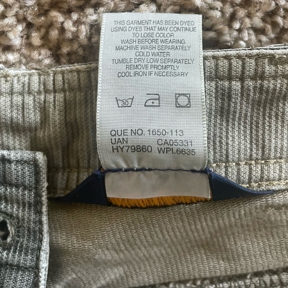 Woolrich Cotton Corduroy Shorts Women’s 4 Army Green 6” Inseam Outdoor Hiking - Picture 14 of 14